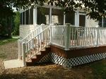 a new spacious deck remodel with spa enclosure